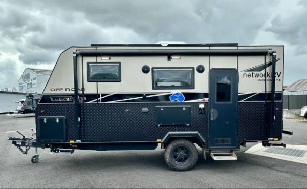 2023 Network RV Terrain Tuff Single Beds Off Road Caravan 17'6 OFF-ROAD image