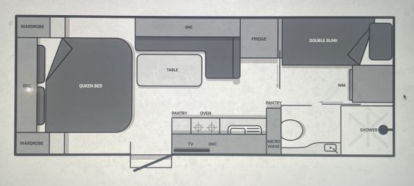 2023 Millard Toura 20'6 Triple Bunk Semi Off Road Caravan image
