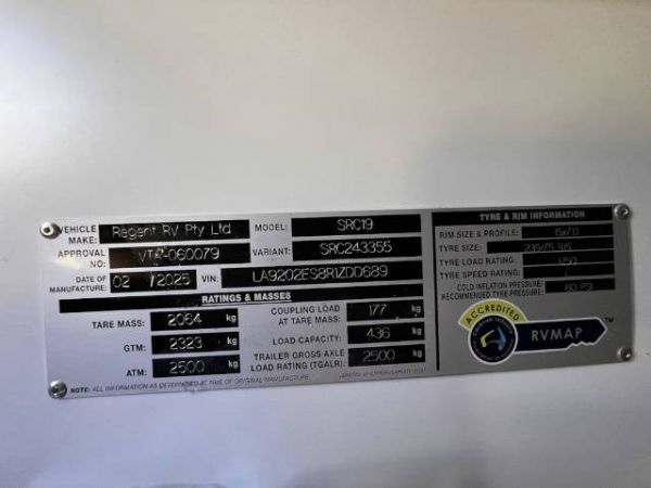 2025 Snowy River Src19 Caravan SRC-19 image