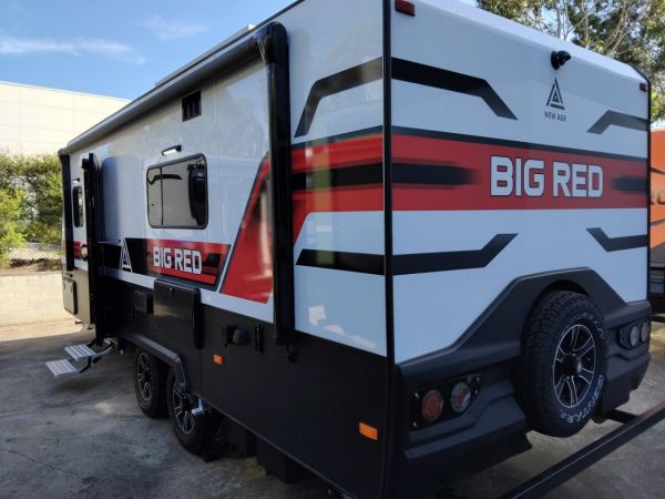 2024 New Age Caravans BIG RED MY25 Slide Out Couples Van REDUCED PRICE! image