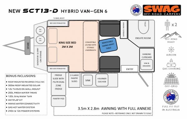 2023 Swag SCT13-D Hybrid Caravan image
