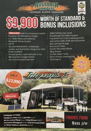 2023 Austrack Campers Telegraph X Camper Trailer image
