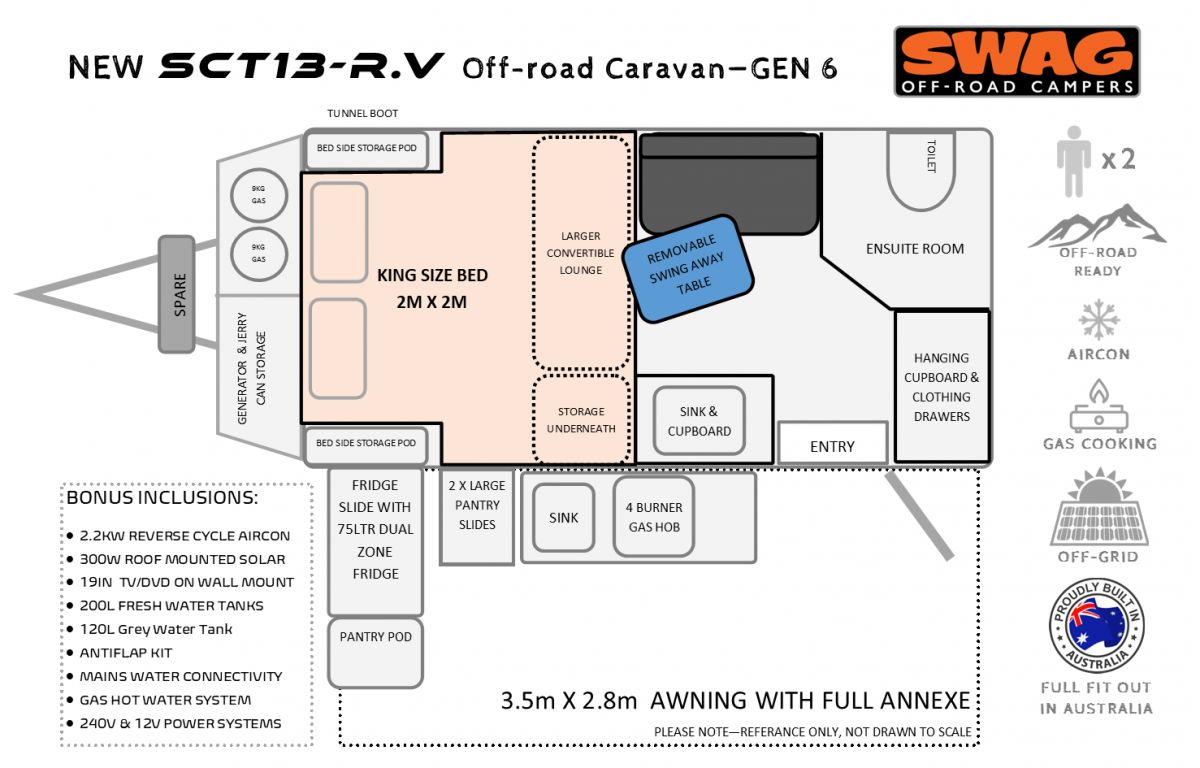 Image for 2023 Swag SCT13 Off Road Caravan 1