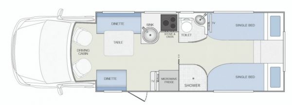 2024 Winnebago Iluka Single Beds Motorhome image