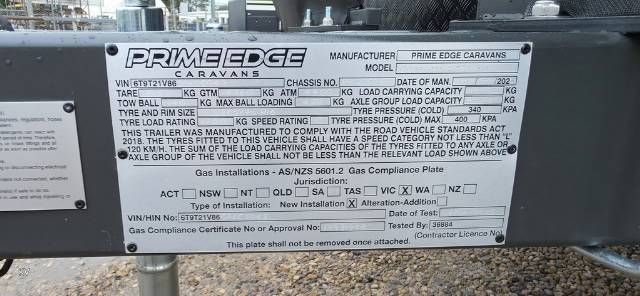 Image for 2025 Prime Edge Caravans Odyssey 20'8' OFF ROAD CARAVAN ALLY FRAME 12