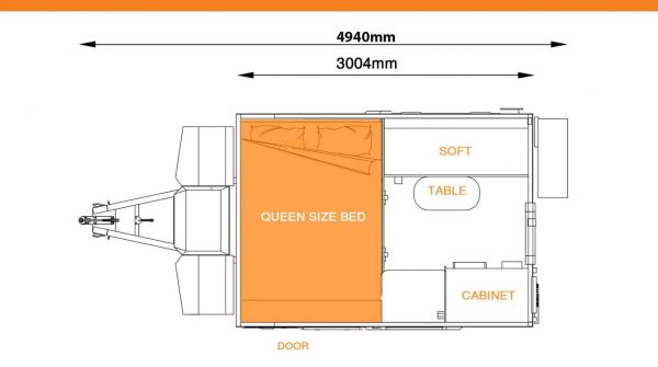 2025 Oz Star Caravans QUOKKA SERIES 9FT COUPLES Caravan image