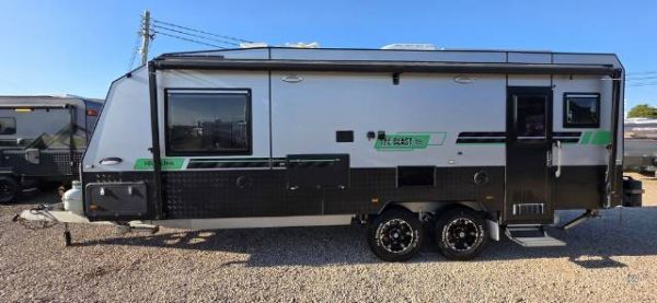 2017 Highline The Beast Green Off Road Caravan REAR CLUB image