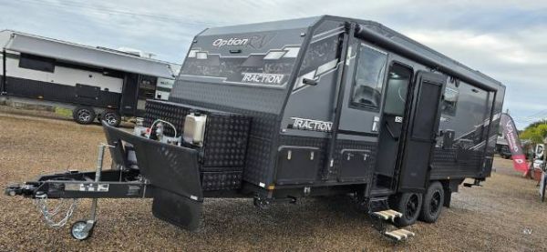 2025 Option RV Traction 22'6 Bunks OFF ROAD CARAVAN REAR BUNKS image