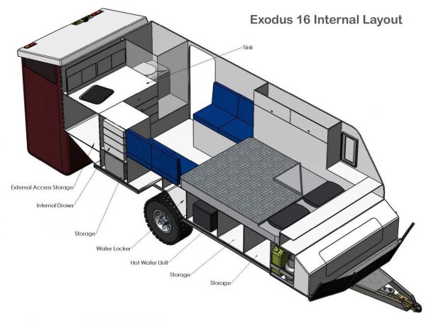 2017 Complete Campsite Exodus 16 Hybrid Caravan image