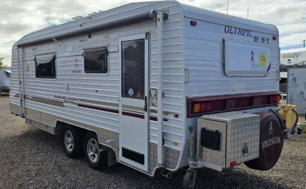 2007 Olympic Champion Caravan single beds image