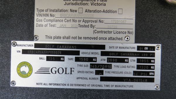 2024 Golf 499 Savanna Pop Top image