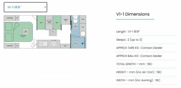 2025 Design RV Getaway V1-1 Caravan 18'8 image