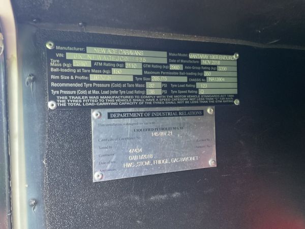 2018 New Age Manta RayMR19ER Enduro Semi Off Road Caravan image