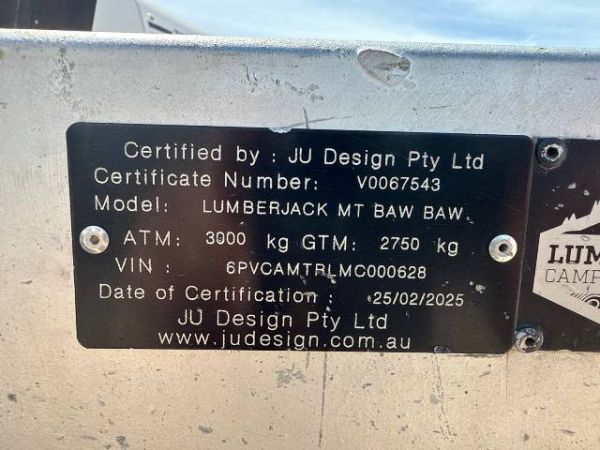 2022 Lumberjack Mt Baw Baw Hybrid Caravan SEPERATE SH/TOILET image