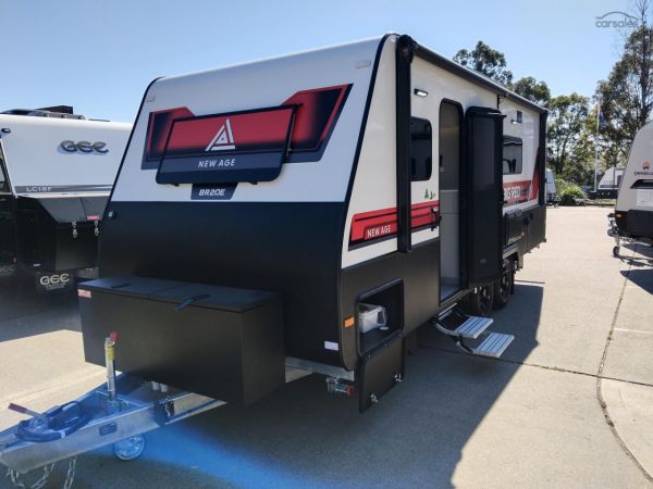 2025 New Age Caravans MY25 BIGRED Slideout couples van Full Ensuite Full Composite image