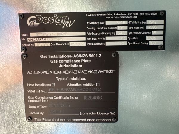 2025 Design RV Getaway Caravan V7.7 - 21'8 image