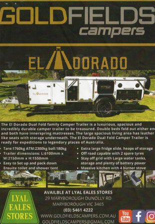2023 GOLDFIELDS CAMPERS Eldorado Camper Trailer image