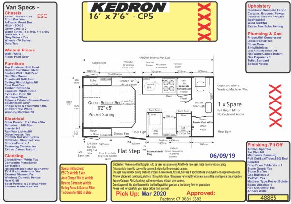 2020 Kedron CP5 COMPACT Off Road Caravan image