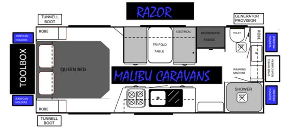 Image for 2023 Malibu Caravans Razor Caravan 1
