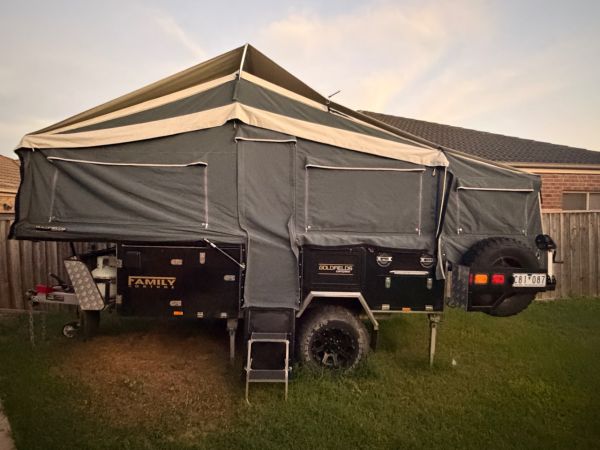 2021 Goldfields Family Fortune (Rear Slide) Camper Trailer image