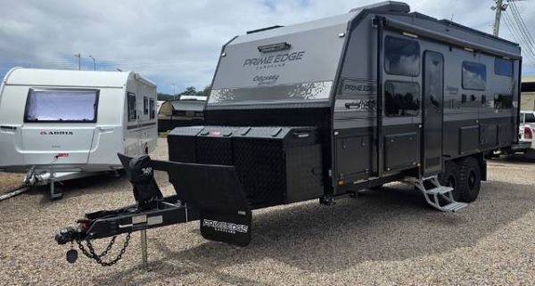 2025 Prime Edge Caravans Odyssey 21'6 Bunks X 2 OFF ROAD CARAVAN BUNKS image