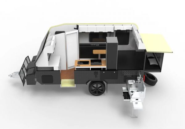 2025 Oz Star Caravans 15 FT Couples Oz Star Koala Series Caravan image