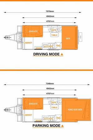 2025 Oz Star Caravans 15 FT Couples Oz Star Koala Series Caravan image