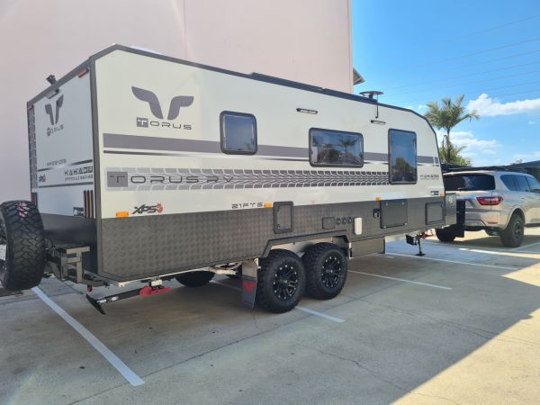 2023 Custom 1 of a kind Torus RV 21.6ft Family Ensuite Bunk Off Road Caravan - Full Off Grid, Off Road. image