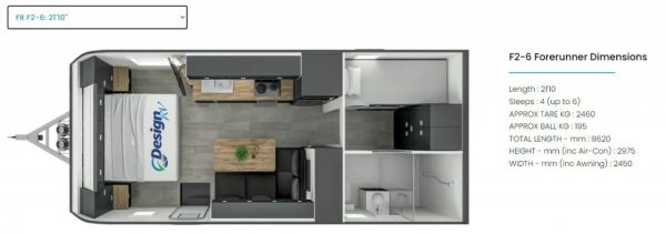 2024 Design RV Forerunner F2-6 Caravan 21'10 image