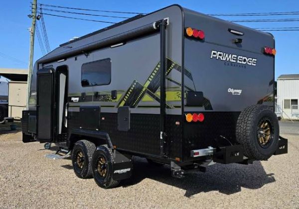 2024 Prime Edge Caravans Odyssey 20Md Ta Air OFF ROAD CARAVAN ALUMINIUM FRAME image