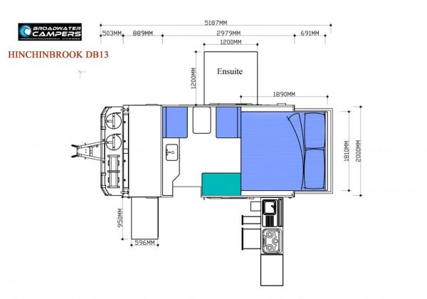 2024 Broadwater Campers THE HINCHINBROOK DB13 Camper Trailer image