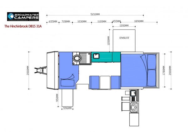2024 Broadwater Campers THE HINCHINBROOK DB15 Camper Trailer image
