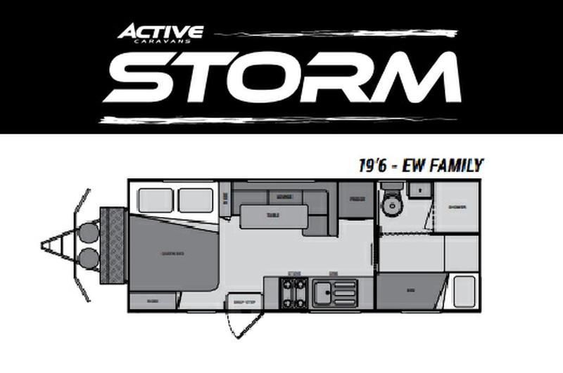Image for 2023 Active Caravans Storm 19'6 1