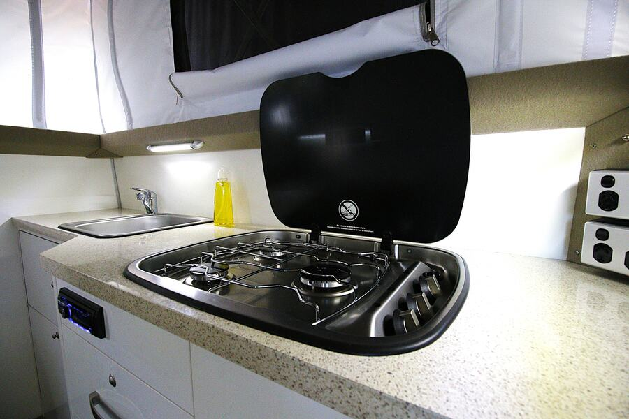 AOR provide an internal three burner cooktop
