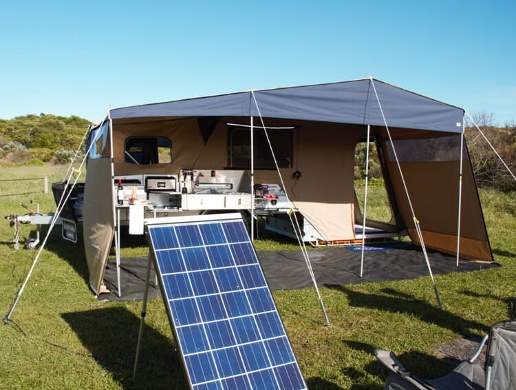 Mountain Trail EDX rear fold camper trailer