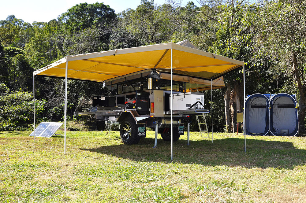 The Austrack Simpson X with its batwing wrap and fully certified multiple gas outlets