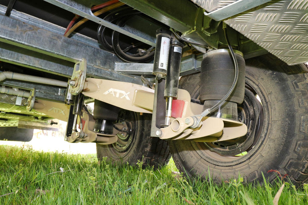Cruisemaster ATX independent suspension with stage 4 Firestone airbags on this new off-roader