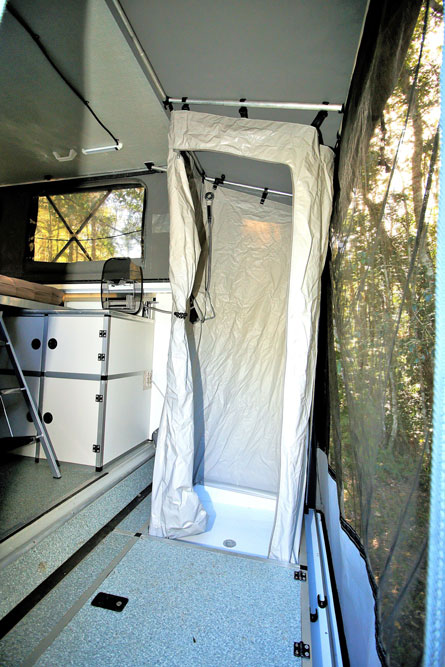 Services include your own shower and toilet in this Traytek model