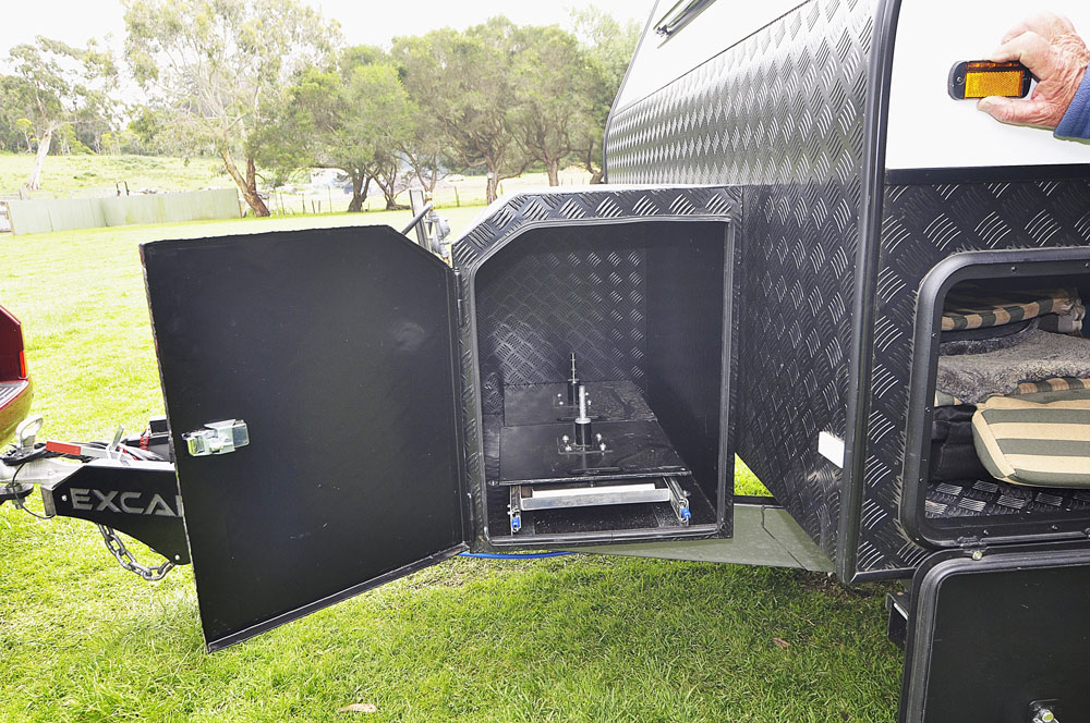 There's plenty of storage for all your camping and recovery gear