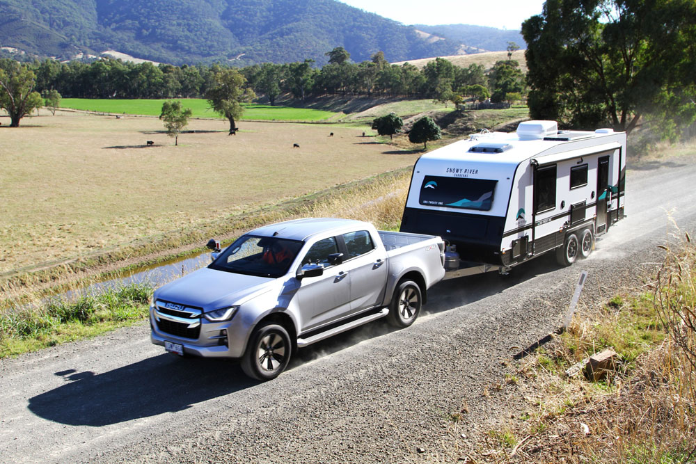 With its five year structural warranty this well-equipped caravan can be towed behind most mid-range dual cab utes